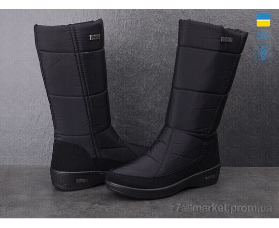 Дутики жіночі утеплені Зима 2002 чорний (6 пар р.37-41) "Paolla" недорого оптом від прямого постачальника, зображення 2