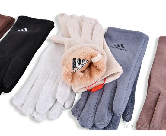 Фотография Перчатки женские Зима M8-1 mix (12 шт. р.сетка 6,5-8,5) "KUINH" недорого оптом от прямого поставщика, изображение 3