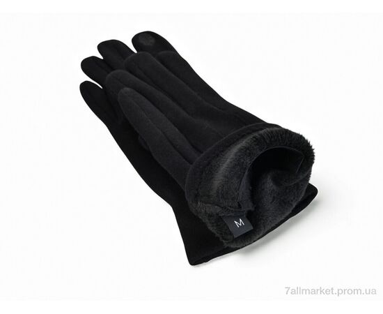 Рукавички унісекс Зима 1-164 TNF black (10 шт. р.сіткаS-M) "KUINH" недорого оптом від прямого постачальника, зображення 3