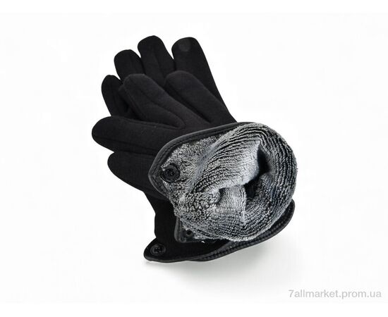 Фотография Перчатки унисекс Зима 1-171 PU black (10 шт. р.сетка S-L) "KUINH" недорого оптом от прямого поставщика, изображение 3