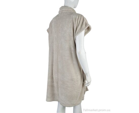 Халат жіночий Весна/осінь 6837 (10463)  beige (4 шт. р.сіткаOne size) "Obuvok" недорого оптом від прямого постачальника, зображення 2