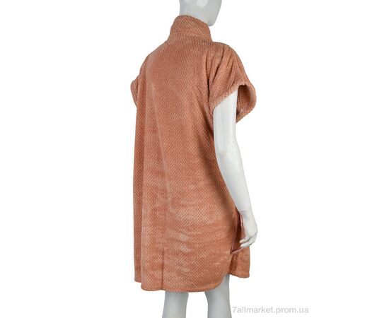 Халат жіночий Весна/осінь 6837 (10463)  d.pink (4 шт. р.сіткаOne size) "Obuvok" недорого оптом від прямого постачальника, зображення 2