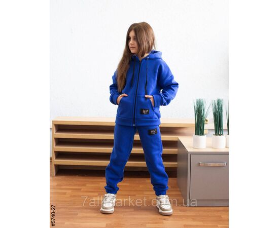 Спортивний костюм на блискавці тринитка на флісі підліток 36,38,40,42 (10кв) "NOWEMBER", зображення 4