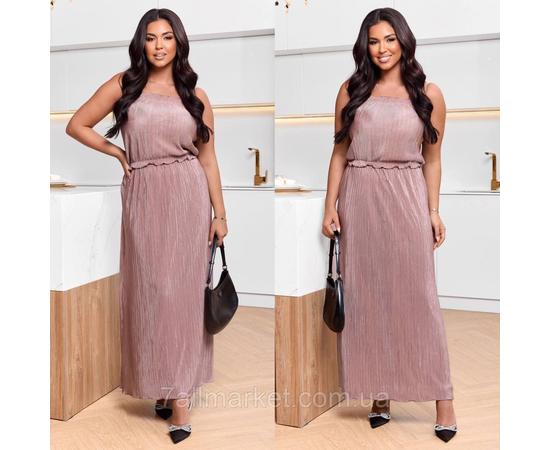 Костюм 2-ка жіночий шовк-плісе розміри: 46-60 "LADA" недорого від прямого постачальника, зображення 2