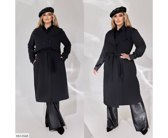 Жіночий тренч великого розміру р.48-50;52-54;56-58 "BRENDA" купити недорого від прямого постачальника, зображення 23