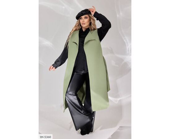 Жіночий тренч великого розміру р.48-50;52-54;56-58 "BRENDA" купити недорого від прямого постачальника, зображення 3