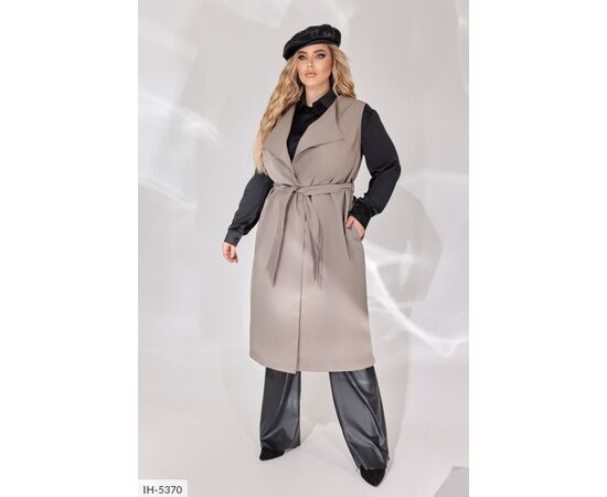 Жіночий тренч великого розміру р.48-50;52-54;56-58 "BRENDA" купити недорого від прямого постачальника, зображення 16