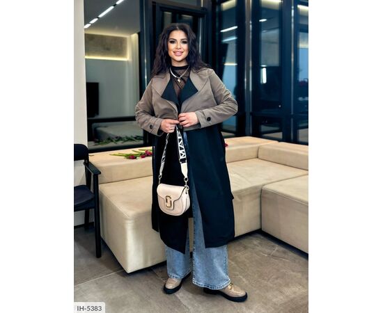 Жіночий тренч великого розміру р.48-50;52-54;56-58 "BRENDA" купити недорого від прямого постачальника, зображення 7