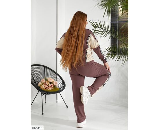 Жіночий костюм кофта з брюками на різанику великі розміри р.48-50;52-54;56-58 "BRENDA" купити недорого від прямого постачальника, зображення 14