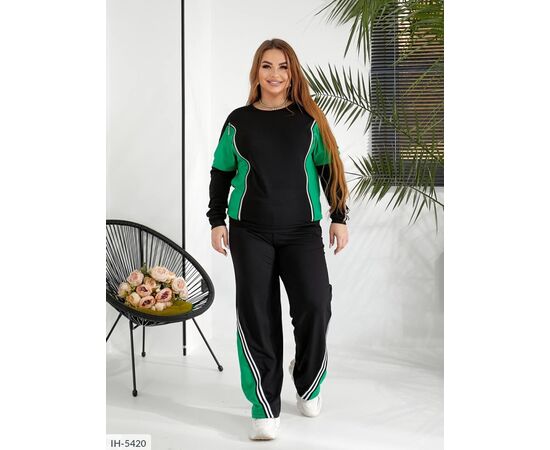 Жіночий костюм кофта з брюками на різанику великі розміри р.48-50;52-54;56-58 "BRENDA" купити недорого від прямого постачальника, зображення 21