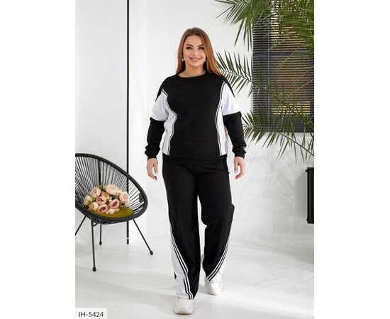 Жіночий костюм кофта з брюками на різанику великі розміри р.48-50;52-54;56-58 "BRENDA" купити недорого від прямого постачальника, зображення 17