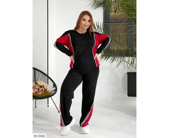 Жіночий костюм кофта з брюками на різанику великі розміри р.48-50;52-54;56-58 "BRENDA" купити недорого від прямого постачальника, зображення 15