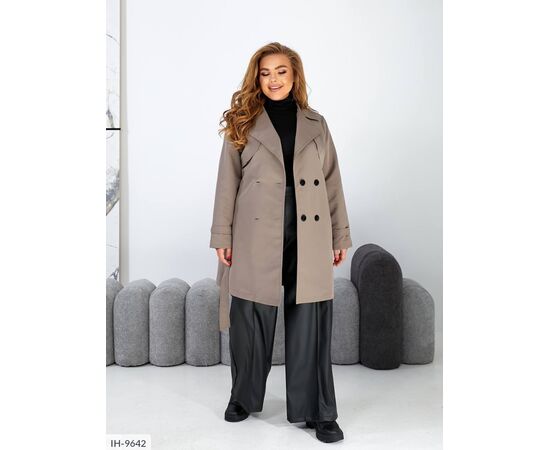Жіночий тренч великого розміру р.48-50;52-54;56-58 "BRENDA" купити недорого від прямого постачальника, зображення 33
