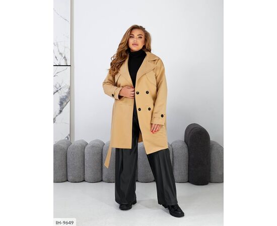 Жіночий тренч великого розміру р.48-50;52-54;56-58 "BRENDA" купити недорого від прямого постачальника, зображення 27