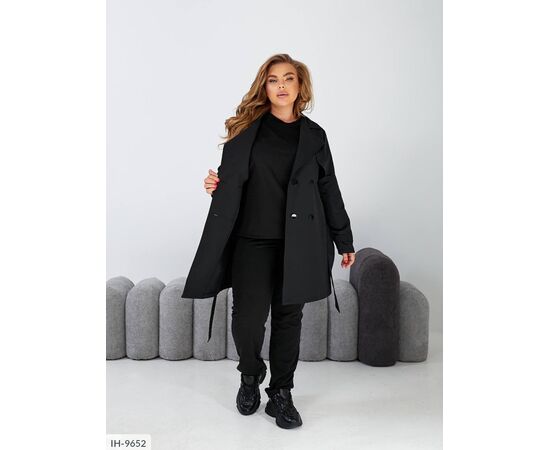 Жіночий тренч великого розміру р.48-50;52-54;56-58 "BRENDA" купити недорого від прямого постачальника, зображення 24