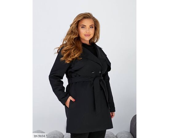 Жіночий тренч великого розміру р.48-50;52-54;56-58 "BRENDA" купити недорого від прямого постачальника, зображення 22