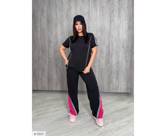 Жіночий костюм кофта з брюками на різанику великі розміри р.48-50;52-54;56-58 "BRENDA" купити недорого від прямого постачальника, зображення 13