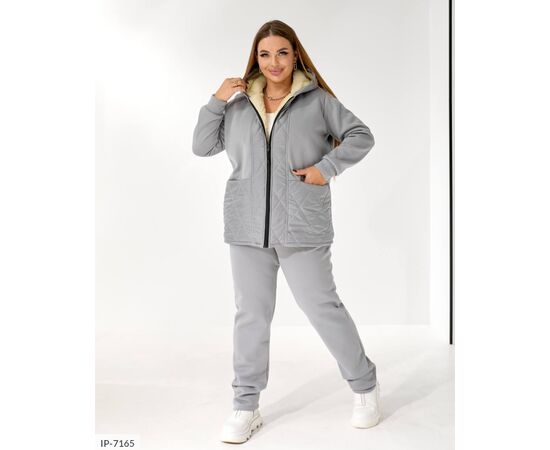 Фотография Женский костюм кофта с брюками на резнике большие размеры р.48-50;52-54;56-58;60-62 "BRENDA" купить недорого от прямого поставщика, изображение 2