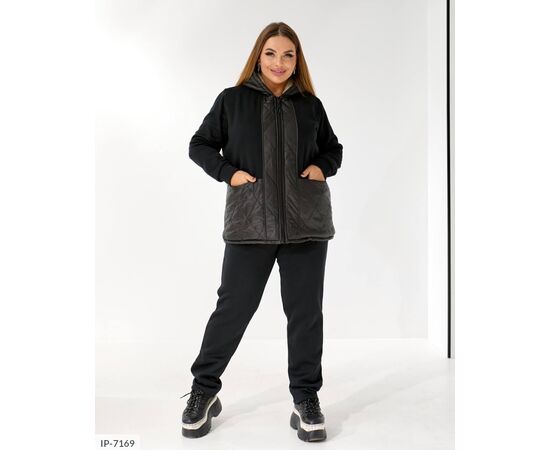 Фотография Женский костюм кофта с брюками на резнике большие размеры р.48-50;52-54;56-58;60-62 "BRENDA" купить недорого от прямого поставщика, изображение 7