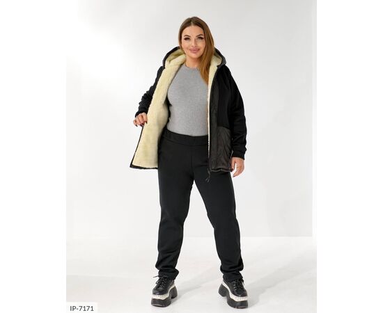 Фотография Женский костюм кофта с брюками на резнике большие размеры р.48-50;52-54;56-58;60-62 "BRENDA" купить недорого от прямого поставщика, изображение 5