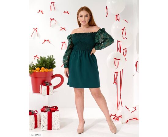 Фотография Женское платье большого размера р.48-50;52-54;56-58 "BRENDA" купить недорого от прямого поставщика, изображение 6