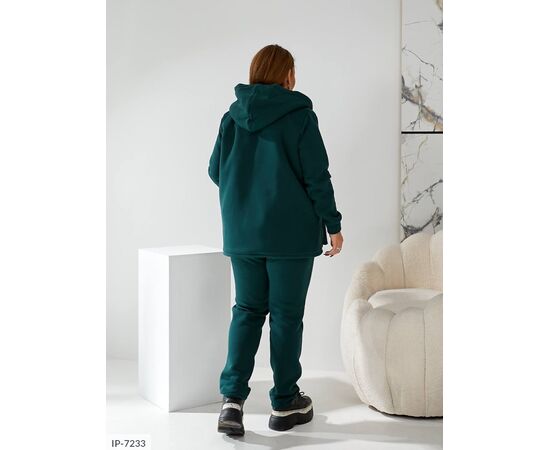 Жіночий костюм кофта з брюками на різанику великі розміри р.48-50;52-54;56-58;60-62 "BRENDA" купити недорого від прямого постачальника, зображення 2