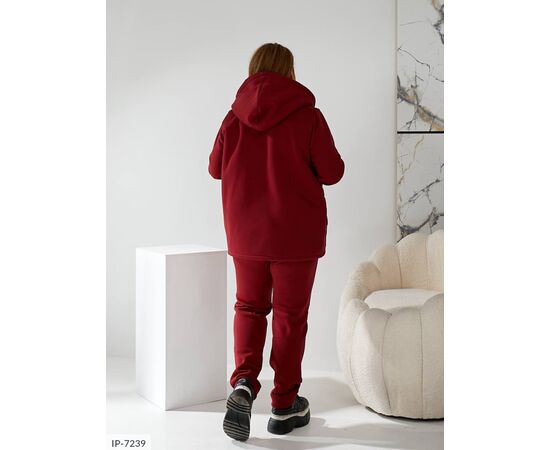 Жіночий костюм кофта з брюками на різанику великі розміри р.48-50;52-54;56-58;60-62 "BRENDA" купити недорого від прямого постачальника, зображення 5