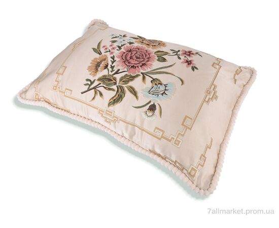 Подушка  Гобелен 07886-1 beige (70x50) (2 шт. р.сіткаOne size) "Obuvok" недорого оптом від прямого постачальника, зображення 2