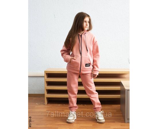 Спортивний костюм на блискавці тринитка на флісі підліток 36,38,40,42 (10кв) "NOWEMBER", зображення 3