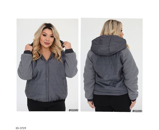 Жіноча куртка плащівка на синтепоні р.50-52;54-56;58-60 "VIKA" купити недорого від прямого постачальника, зображення 18