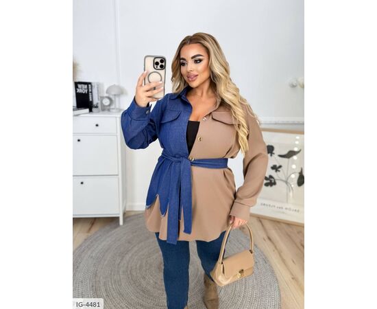 Жіноча сорочка БАТАЛ р.50-52;54-56;58-60 (4кол.) "VIKA" купити недорого від прямого постачальника, зображення 8