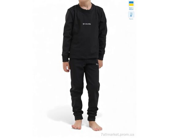 Фотография Термобельё детское Зима Дитяча термо білизна хлопчик CLM чорний (5 шт. р.сетка 104-122) "Sport style" недорого оптом от прямого поставщика, изображение 2