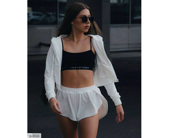 Фотография Спортивный костюм женский с шортами р.S-M;M-L (2цв) "ANNVER" купить недорого от прямого поставщика, изображение 5
