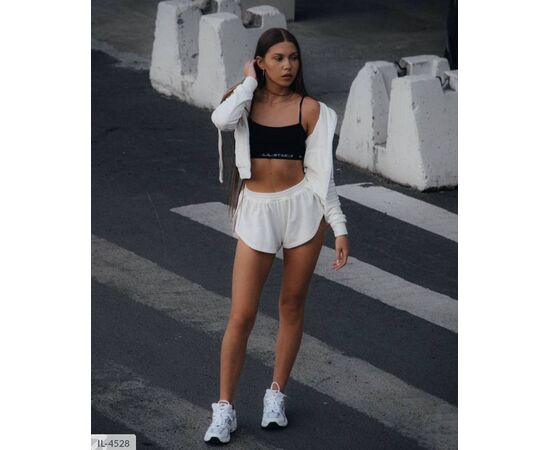Фотография Спортивный костюм женский с шортами р.S-M;M-L (2цв) "ANNVER" купить недорого от прямого поставщика, изображение 3