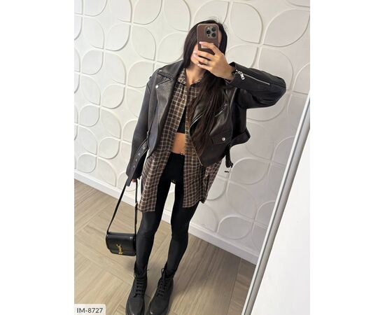 Жіноча фланелева сорочка р.УНИВЕРСАЛЬНЫЙ (2кол.) "ANNVER" купити недорого від прямого постачальника, зображення 5