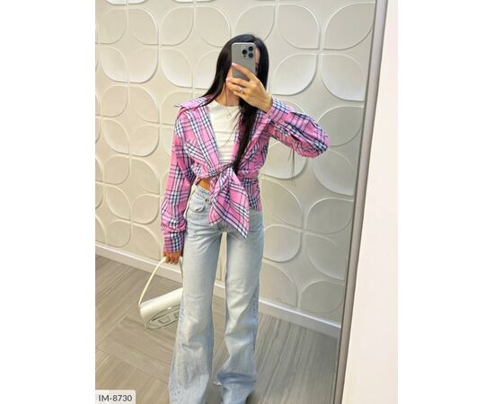 Жіноча фланелева сорочка р.УНИВЕРСАЛЬНЫЙ (2кол.) "ANNVER" купити недорого від прямого постачальника, зображення 2