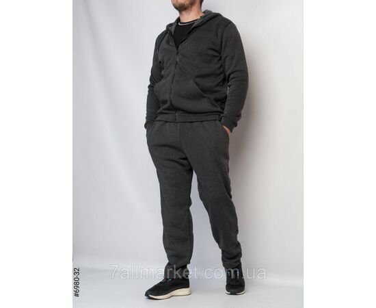 Спортивний костюм чоловічий пряма штанина тринитка на флісі норма 56,58,60 (4кв) "NOWEMBER", зображення 2