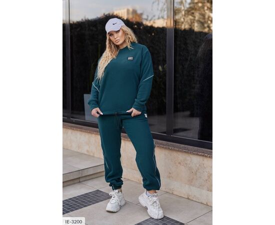 Фотография Женский прогулочный костюм со штанами большие размеры р.50-52;54-56;58-60;62-64 (6цв) "LETTI" купить недорого от прямого поставщика, изображение 2