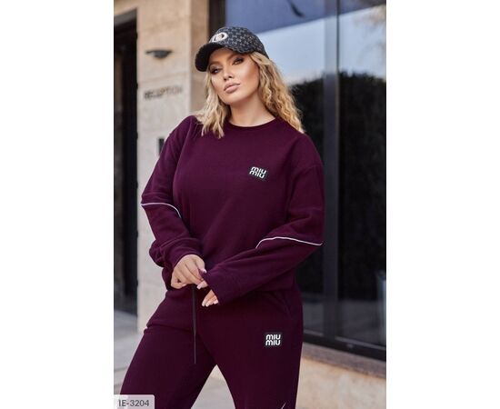 Фотография Женский прогулочный костюм со штанами большие размеры р.50-52;54-56;58-60;62-64 (6цв) "LETTI" купить недорого от прямого поставщика, изображение 7