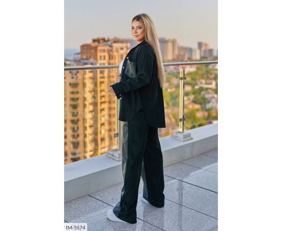 Жіночий прогулянковий костюм зі штанами великі розміри р.50-52;54-56;58-60;62-64 (4кол.) "LETTI" купити недорого від прямого постачальника, зображення 7