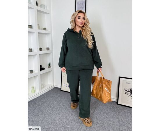 Жіночий прогулянковий костюм зі штанами великі розміри р.50-54;56-60 (3кол.) "LETTI" купити недорого від прямого постачальника, зображення 6