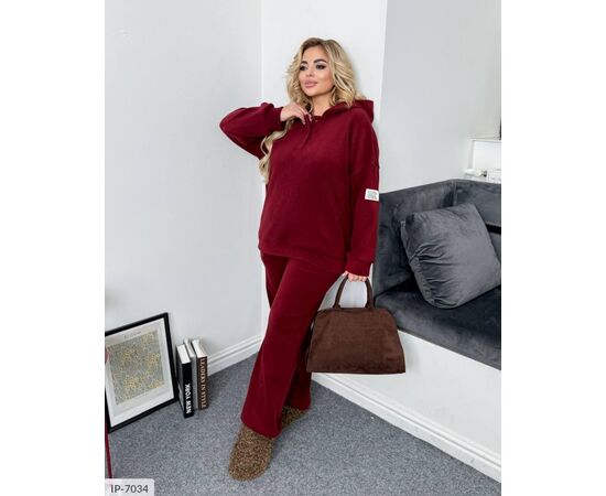 Жіночий прогулянковий костюм зі штанами великі розміри р.50-54;56-60 (3кол.) "LETTI" купити недорого від прямого постачальника, зображення 3