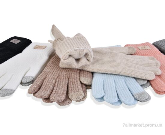 Фотография Перчатки женские Весна/осень 7105 mix (12 шт. р.сетка One size) "CAP" недорого оптом от прямого поставщика, изображение 2