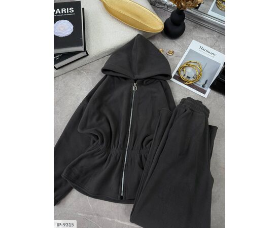 Худі з капюшоном під резинку на талії прямі штани р.48-52 "BEST FASHION" купити недорого від прямого постачальника, зображення 2