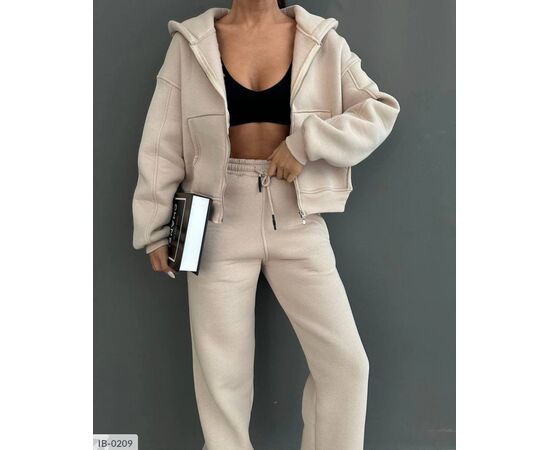 Фотография Женский спортивный костюм трёхнитка на флисе р.42-44;46-48 "BEST FASHION" купить недорого от прямого поставщика, изображение 8