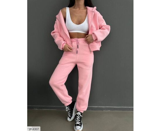 Фотография Женский спортивный костюм трёхнитка на флисе р.42-44;46-48 "BEST FASHION" купить недорого от прямого поставщика, изображение 12