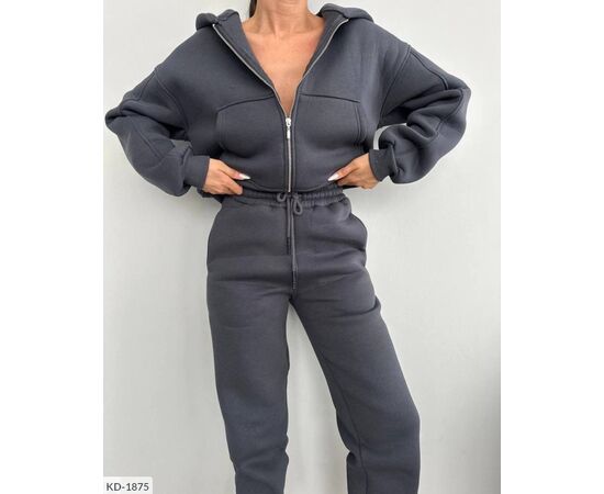 Фотография Женский спортивный костюм трёхнитка на флисе р.42-44;46-48 "BEST FASHION" купить недорого от прямого поставщика, изображение 6