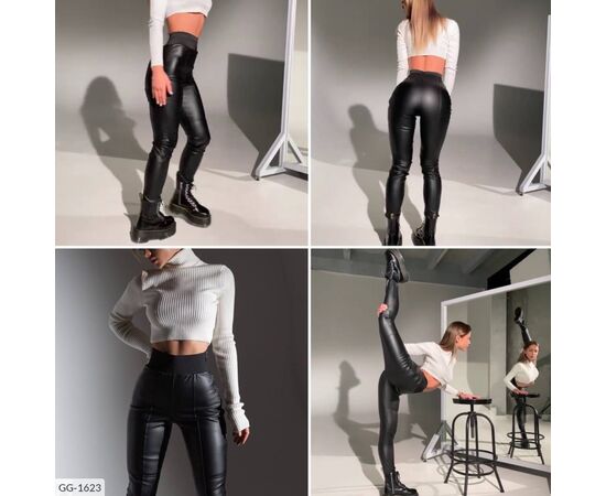 Лосини жіночі еко-шкіра р.42-44;44-46 "BEST FASHION" купити недорого від прямого постачальника, зображення 5