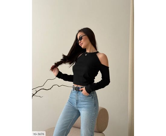 Фотография Лонгслив женский р.42-44;44-46 (2цв) "BEST FASHION" купить недорого от прямого поставщика, изображение 3