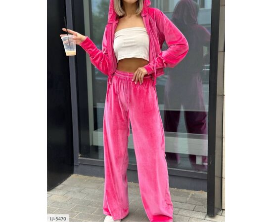 Фотография Женский велюровый костюм спортивный большого размера р.50-52;52-54 "BEST FASHION" купить недорого от прямого поставщика, изображение 7